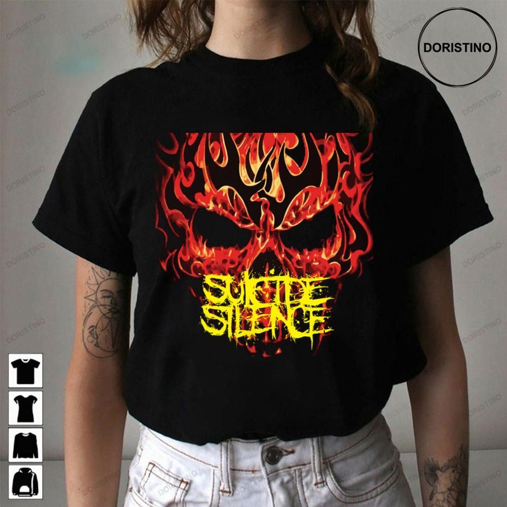 Fire Skull Suicide Silence Limited Edition T-shirts